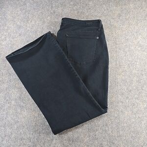 Lila Ryan Wide-Leg Bootcut Jeans Plus Size 22W Dark Wash Blue Denim Stretch